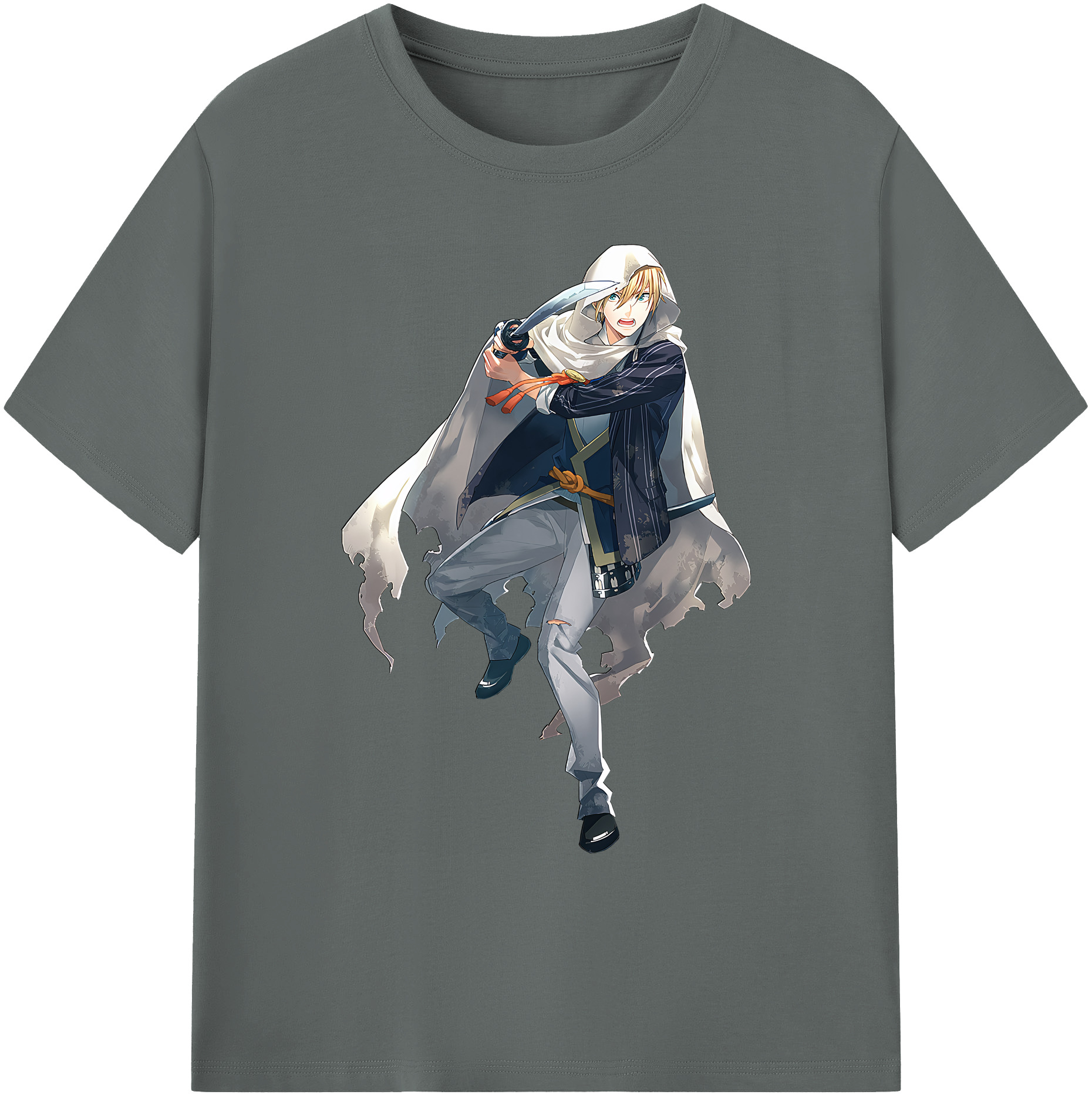 （画像用） 刀剣乱舞 Touken Ranbu 綿100％ メンズ半袖Tシャツ｜肌触りやわらか＆通気性